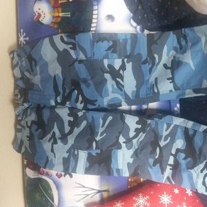 Blue camo BDU type pants